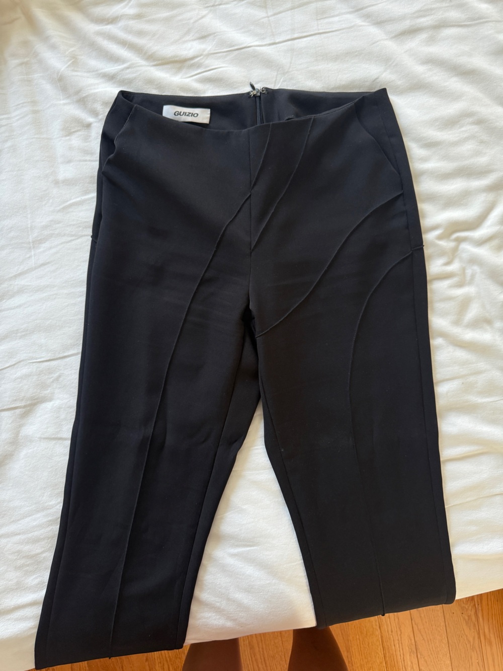 Guizio Black Women's Ponte Skinny Pants